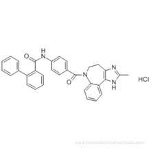 [1,1'-Biphenyl]-2-carboxamide,N-[4-[(4,5-dihydro-2-methylimidazo[4,5-d][1]benzazepin-6(1H)-yl)carbonyl]phenyl]-,hydrochloride (1:1) CAS 168626-94-6